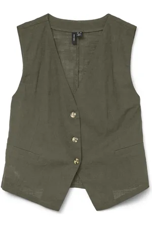 VERO MODA Korte bodywarmer VMCAIA SL VEST WVN NOOS