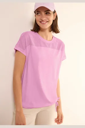CECIL T-shirt met meshdetail