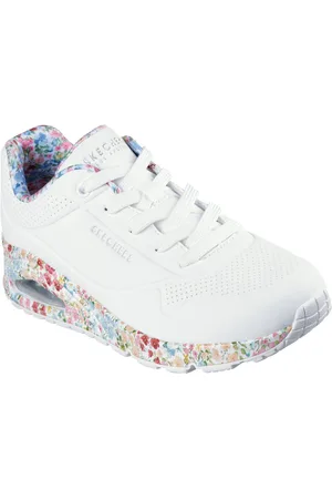 Skechers Sneakers UNO-MAJESTIC GARDEN , wig sneaker, plateausneaker met bedrukte zool