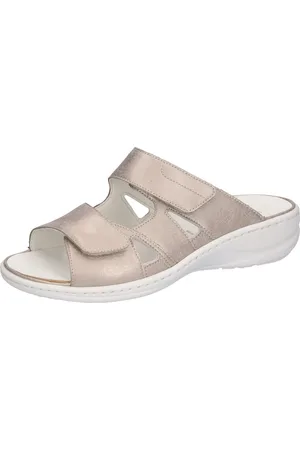 Waldläufer Slippers HERIA met klittenbandsluitingen, wijdte h