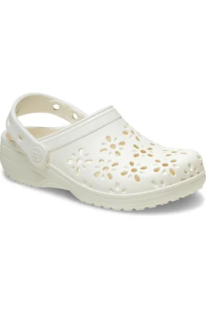 Crocs Clogs Classic Floral Cut Out Clog
