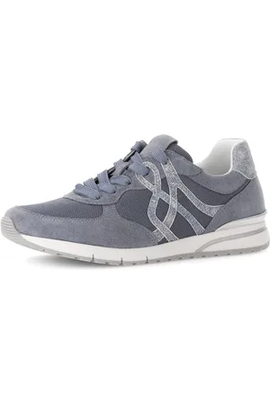 Gabor Sneakers met sleehak Florence , vrijetijdsschoen, lage schoen, veterschoen in comfortwijdte g (=breed)