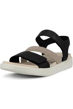 Ecco Plateausandalen FLOWT W , zomer schoen, klittenbandschoen, vakantie sandaal, sandalette met plateau