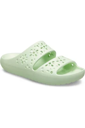 Crocs Badslippers Classic Floral Cut Out Sandal