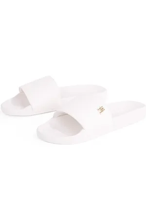 Tommy Hilfiger Slippers TH MONOGRAM POOLSIDE , comfort-schoen, zomerschoen, instapschoen met th-sieraad