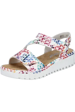Rieker Plateausandalen Zomerschoen, sandaal, sleehak, met klittenband