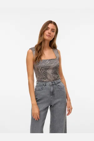 VERO MODA Shirttop VMMILLION SL SQUARE NECK TOP JRS NOOS
