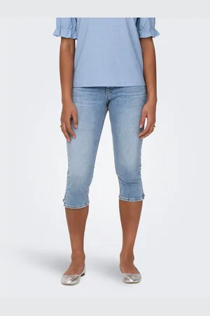 ONLY 7/8-capri-jeans ONLBLUSH MW SLIT CAP SHORTS DNM DOT NOOS