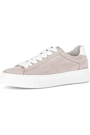 Gabor Plateausneakers Florence , vrijetijdsschoen, lage schoen, veterschoen met decoratieve stiksels, g-breedte