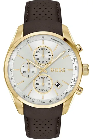 HUGO BOSS Chronograaf GRAND PRIX 44 Quartzhorloge, horloge, herrenuur, roestvrijstalen band, analoog, dag