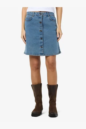 Noisy May Jeans rok NMRONNIE NW A SHAPE SKIRT VI375LB NOOS