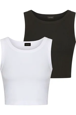 Laura Scott Crop-top in ribkwaliteit (2 stuks)