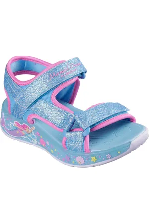 Skechers Sandalen MERMAID DREAMS SANDAL , blink,-klittenbandschoen, zeemeermin ontwerp, maat sjabloon om te downloaden