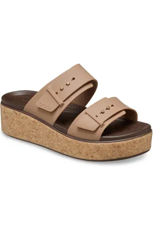 Crocs Sleehakmuiltjes Brooklyn Cork Buckle