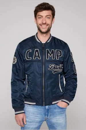 Camp David Blouson met groot frotté-logo