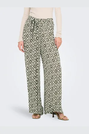 ONLY Comfortbroek ONLPAKJA LIFE AOP BELT PANTS WVN NOOS