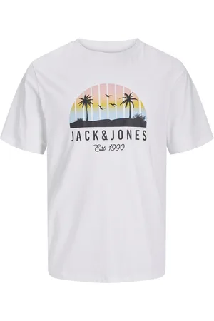 JACK & JONES Shirt met ronde hals JJPALM TEE SS CREW NECK LN