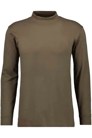 Ragman Shirt met staande kraag