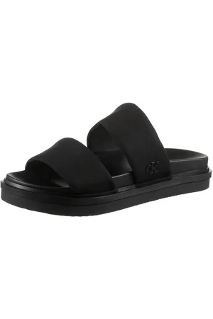 Calvin Klein Slippers FLAT MOLDED DBL BAR SANDAL CV