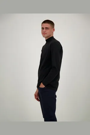 Ragman Shirt met staande kraag