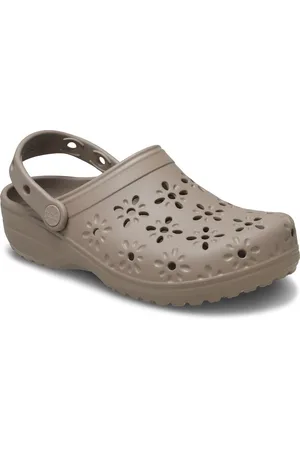 Crocs Clogs Classic Floral Cut Out Clog