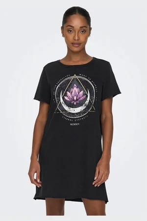 ONLY Shirtjurk ONLLUCY LIFE DRESS S/S JRS NOOS