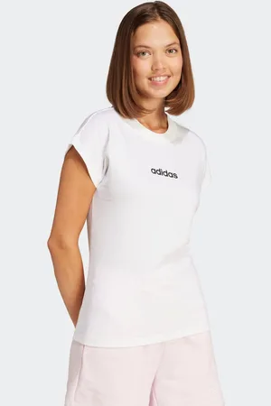 adidas T-shirt W LIN SJ T Basic T-shirt van zacht materiaal