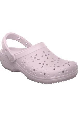 Crocs Clogs Classic Floral Cut Out Clog