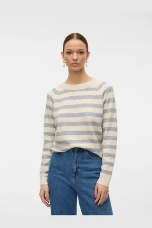 VERO MODA Trui met ronde hals VMDOFFY LS O-NECK BLOUSE GA NOOS