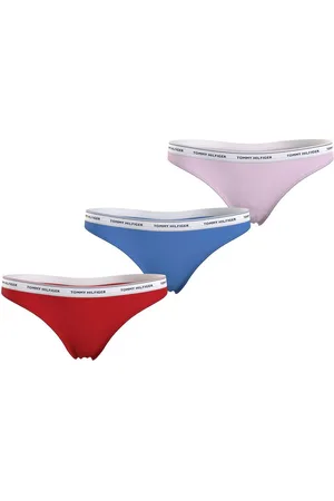 Tommy Hilfiger Slip 3 PACK THONG (EXT SIZES) met tommy hilfiger logoband (Set van 3)