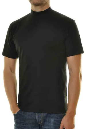 Ragman Shirt met staande kraag