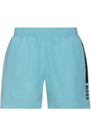 HUGO BOSS Zwemshort Dolphin met contraststrepen opzij
