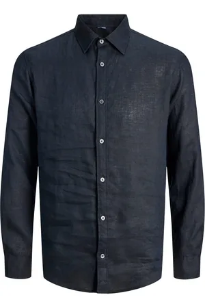 JACK & JONES Linnen overhemd JPRBLALOUI LINEN L/S SHIRT