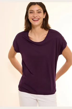 CECIL T-shirt met schouderdetail