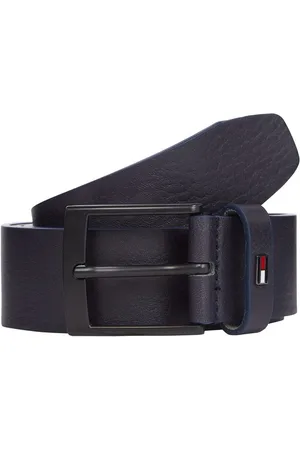Tommy Hilfiger Leren riem ADAN 3.5 EXT Metalen logopatch, eenvoudige doornsluiting