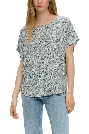 QS by s.Oliver Blouse met korte mouwen met rugsplit