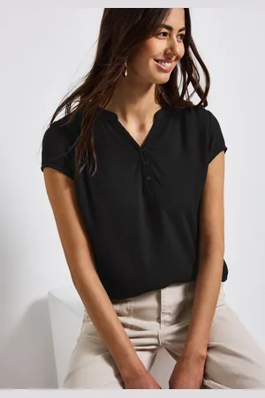 Street one T-shirt in tuniek-look
