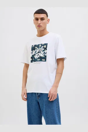 JACK & JONES Shirt met print JJHAWAII SHAPE TEE SS CREW NECK