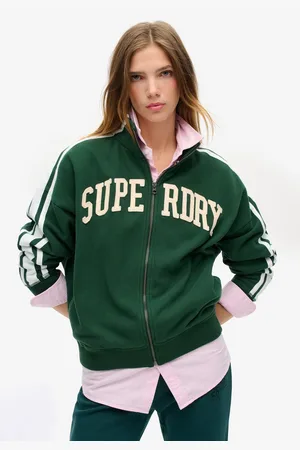 Superdry Sweatvest ATHLETIC APPLQ LOOSE ZIP TRACK