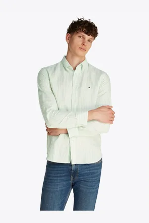 Tommy Hilfiger Overhemd met lange mouwen LINEN BLEND BOLD STRIPE