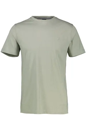 Lerros Shirt met korte mouwen met logoborduursel op borsthoogte