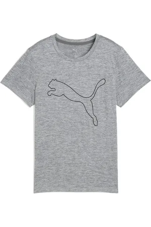 PUMA Trainingsshirt W TAD ESSENTIAL HEATHER LOGO TEE