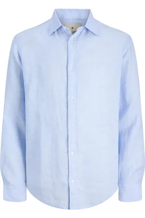 JACK & JONES Linnen overhemd JPRBLALOUI LINEN L/S SHIRT
