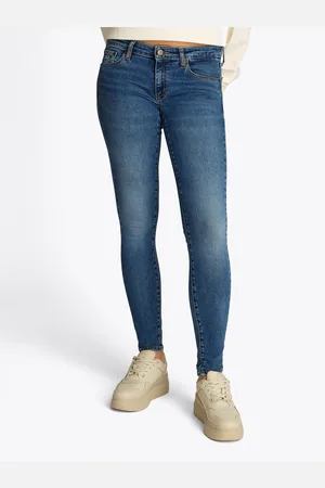 Tommy Hilfiger Skinny fit jeans Sophie Low Waist Skinny met logo-badge, in enkel-lengte