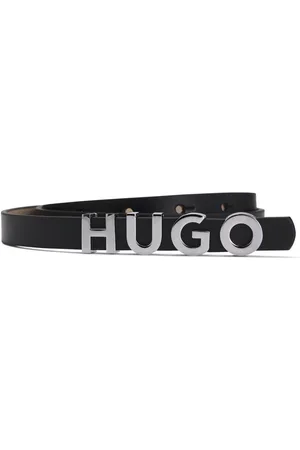 HUGO BOSS Leren riem Zula Belt 1,5cm Sluiting met tekst