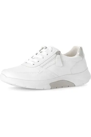 Gabor Sneakers met sleehak , vrijetijdsschoen, lage schoen, veterschoen, uitneembaar verwisselbaar voetbed