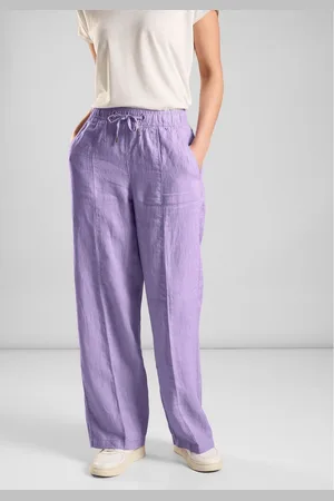 Street one Stoffen broek met steekzakken opzij