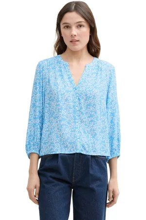 TOM TAILOR Klassieke blouse met print all-over
