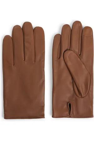 HUGO BOSS Leren handschoenen Glove met touch tech vingertoppen