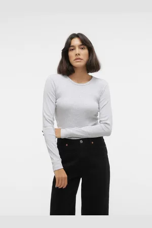 VERO MODA Shirt met lange mouwen VMCHLOE LS SHORT TOP JRS NOOS